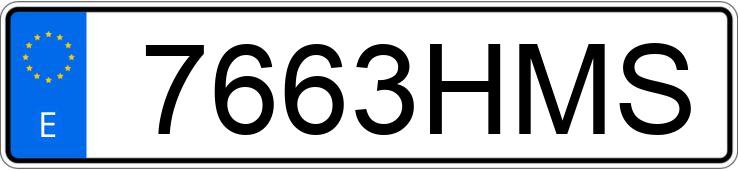 Numer rejestracyjny 7663HMS posiada FIAT BRAVO