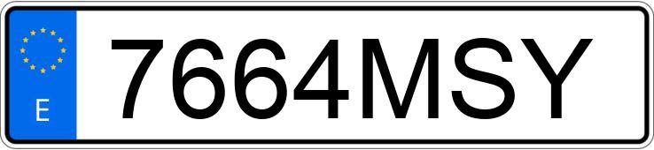 Registreringsnummer7664MSY har AUDI RS7 SPORTBACK