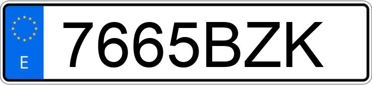 Numer rejestracyjny 7665BZK posiada RENAULT CLIO