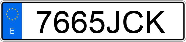 Numer rejestracyjny 7665JCK posiada AUDI Q5