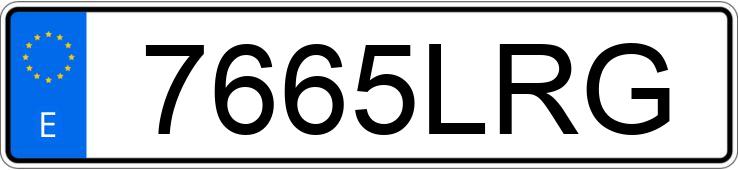 Numer rejestracyjny 7665LRG posiada TOYOTA YARIS