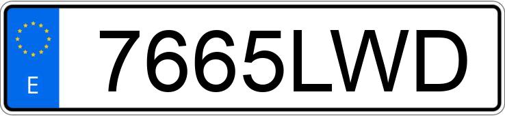 Numer rejestracyjny 7665LWD posiada MERCEDES C (204)