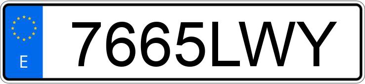 Numer rejestracyjny 7665LWY posiada MAN TGL Numer rejestracyjny 7665LWY posiada MAN TGL
