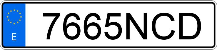 Numer rejestracyjny 7665NCD posiada TOYOTA YARIS