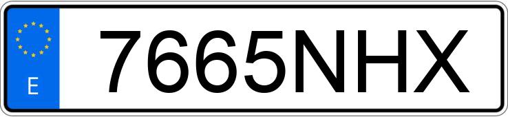 Numer rejestracyjny 7665NHX posiada MERCEDES E (212-207)