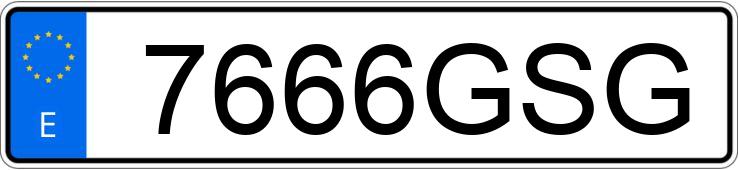 Numer rejestracyjny 7666GSG posiada VOLKSWAGEN POLO