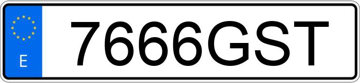 Numer rejestracyjny 7666GST posiada RENAULT CLIO