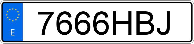 Numer rejestracyjny 7666HBJ posiada HONDA ACCORD