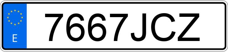 Numer rejestracyjny 7667JCZ posiada PEUGEOT BOXER