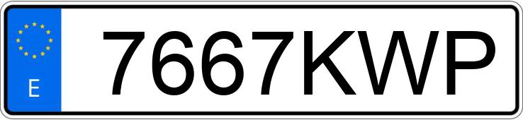 Numer rejestracyjny 7667KWP posiada KIA NIRO Numer rejestracyjny 7667KWP posiada KIA NIRO