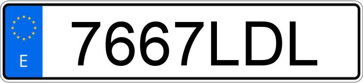 Numer rejestracyjny 7667LDL posiada OPEL CORSA