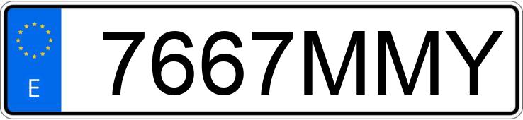 Numer rejestracyjny 7667MMY posiada BMW SERIE 4