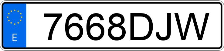 Numer rejestracyjny 7668DJW posiada HONDA CR-V