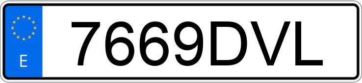 Numer rejestracyjny 7669DVL posiada NISSAN MICRA