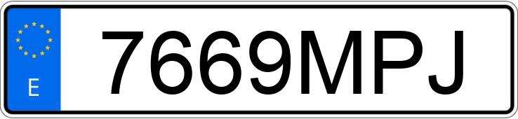 Numer rejestracyjny 7669MPJ posiada SEAT LEON Numer rejestracyjny 7669MPJ posiada SEAT LEON