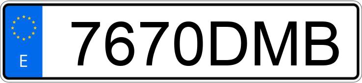 Numer rejestracyjny 7670DMB posiada HYUNDAI H-1