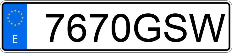 Numer rejestracyjny 7670GSW posiada AUDI A4