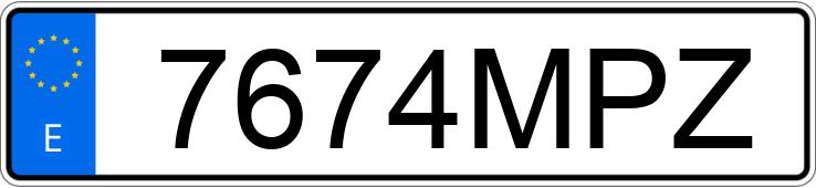 Numer rejestracyjny 7674MPZ posiada MERCEDES GLC (253)