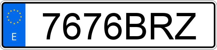 Numer rejestracyjny 7676BRZ posiada MITSUBISHI MONTERO Numer rejestracyjny 7676BRZ posiada MITSUBISHI MONTERO