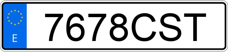 Numer rejestracyjny 7678CST posiada BMW SERIE 5