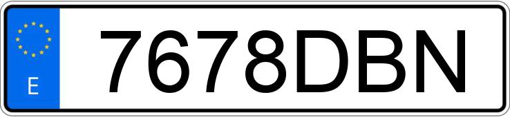 Numer rejestracyjny 7678DBN posiada AUDI A4