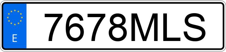 Numer rejestracyjny 7678MLS posiada KIA XCEED