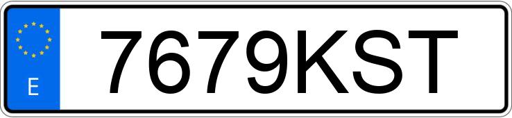 Numer rejestracyjny 7679KST posiada PEUGEOT EXPERT Numer rejestracyjny 7679KST posiada PEUGEOT EXPERT
