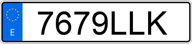 Numer rejestracyjny 7679LLK posiada MERCEDES C (204)