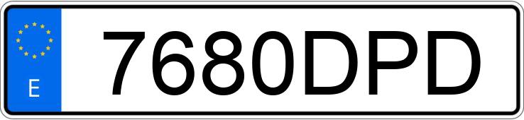 Numer rejestracyjny 7680DPD posiada SEAT LEON