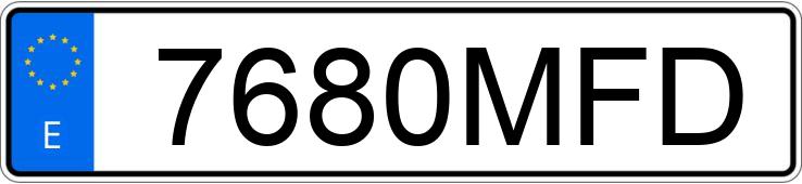 Numer rejestracyjny 7680MFD posiada TOYOTA YARIS