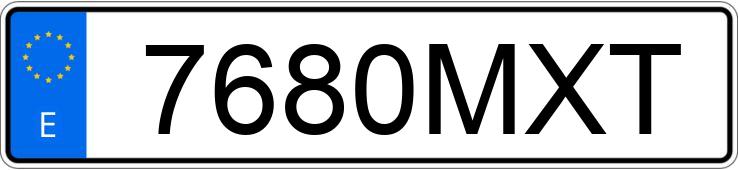 Numer rejestracyjny 7680MXT posiada RENAULT TWINGO
