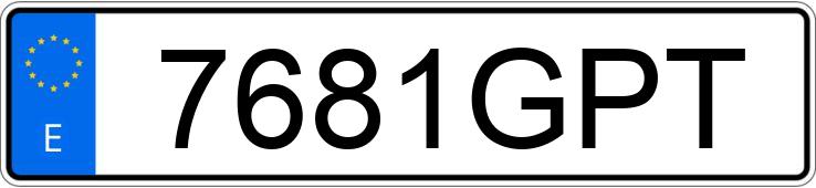 Numer rejestracyjny 7681GPT posiada FORD FOCUS