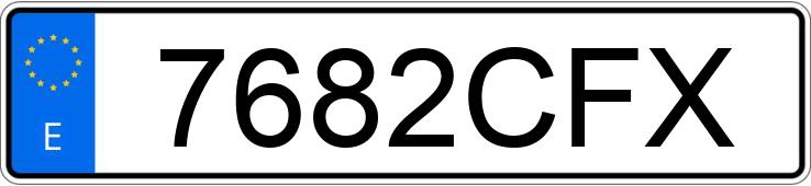 Numer rejestracyjny 7682CFX posiada FORD MONDEO