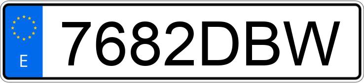 Registreringsnummeret 7682DBW har BMW SERIE 1 Registreringsnummeret 7682DBW har BMW SERIE 1