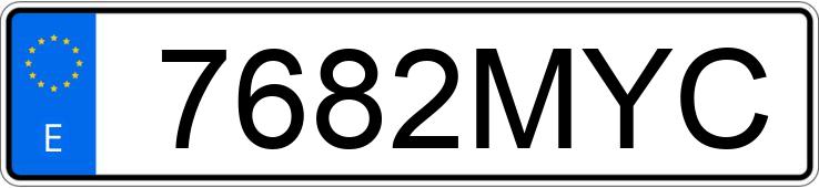 El número de registro 7682MYC tiene PEUGEOT 208