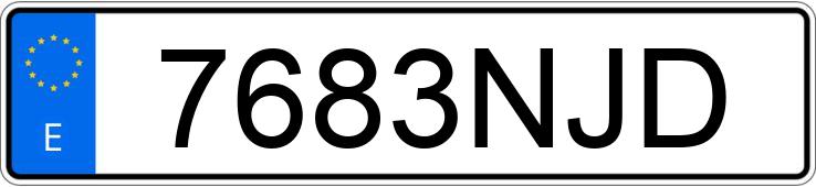 Numer rejestracyjny 7683NJD posiada PEUGEOT 308