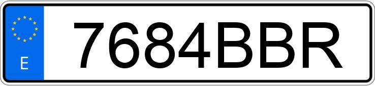 Numer rejestracyjny 7684BBR posiada BMW SERIE 3 Numer rejestracyjny 7684BBR posiada BMW SERIE 3