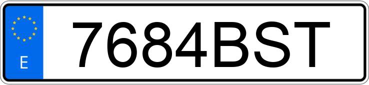El número de registro 7684BST tiene BMW SERIE 3