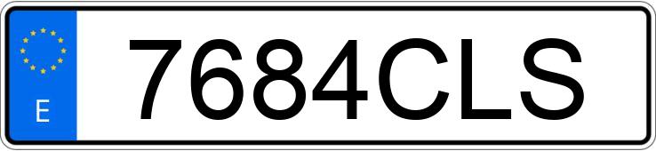 Numer rejestracyjny 7684CLS posiada PEUGEOT 307