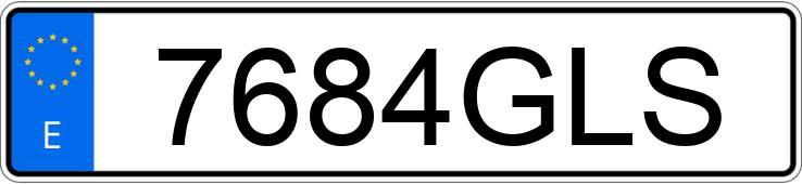 Numer rejestracyjny 7684GLS posiada VOLKSWAGEN POLO