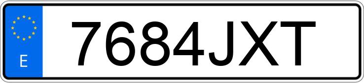 Numer rejestracyjny 7684JXT posiada DACIA SANDERO