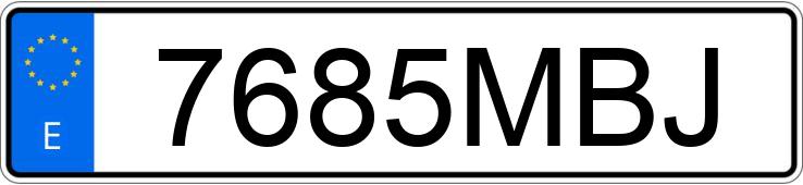 Numer rejestracyjny 7685MBJ posiada MERCEDES CLA (118)