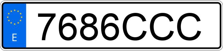 Numer rejestracyjny 7686CCC posiada RENAULT VEL SATIS Numer rejestracyjny 7686CCC posiada RENAULT VEL SATIS