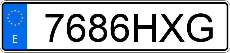 Numer rejestracyjny 7686HXG posiada CITROEN DS3