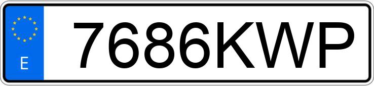 Numer rejestracyjny 7686KWP posiada MERCEDES GLA (156)