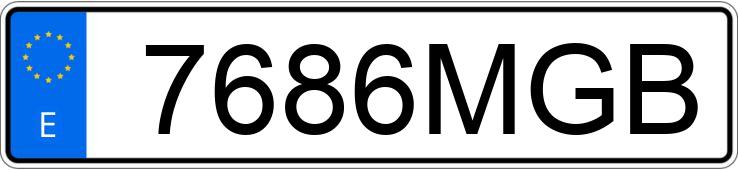 Numer rejestracyjny 7686MGB posiada MG HS