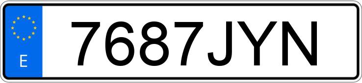 Numer rejestracyjny 7687JYN posiada BMW SERIE 1