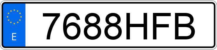 Numer rejestracyjny 7688HFB posiada FORD FIESTA Numer rejestracyjny 7688HFB posiada FORD FIESTA