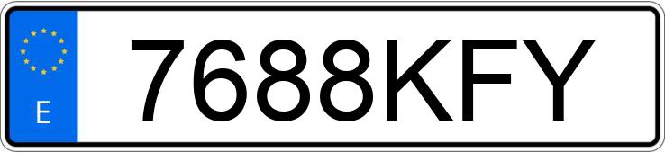 Numer rejestracyjny 7688KFY posiada SEAT ALHAMBRA Numer rejestracyjny 7688KFY posiada SEAT ALHAMBRA