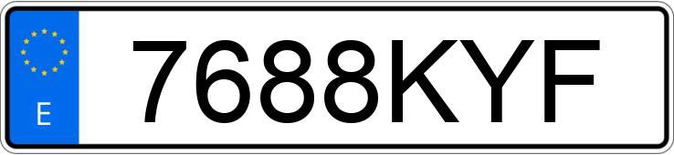 Numer rejestracyjny 7688KYF posiada RENAULT KANGOO Numer rejestracyjny 7688KYF posiada RENAULT KANGOO